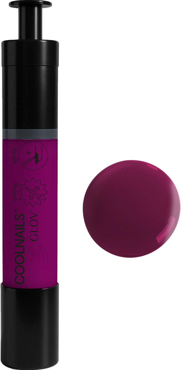 Glov COOLNAILS Naglalakk Blood & Bordeaux 206 - vínrautt